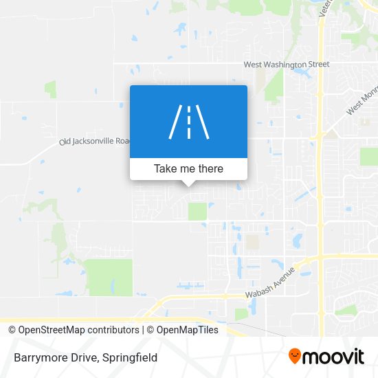 Barrymore Drive map