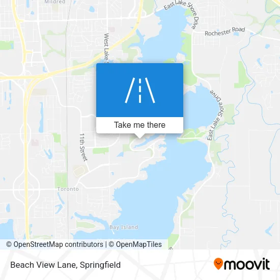 Beach View Lane map