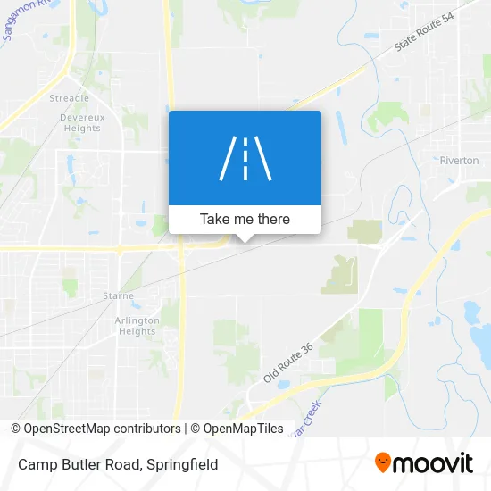 Camp Butler Road map