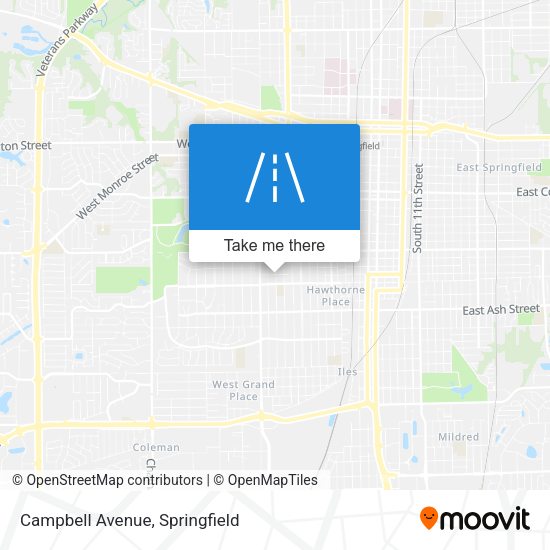Campbell Avenue map