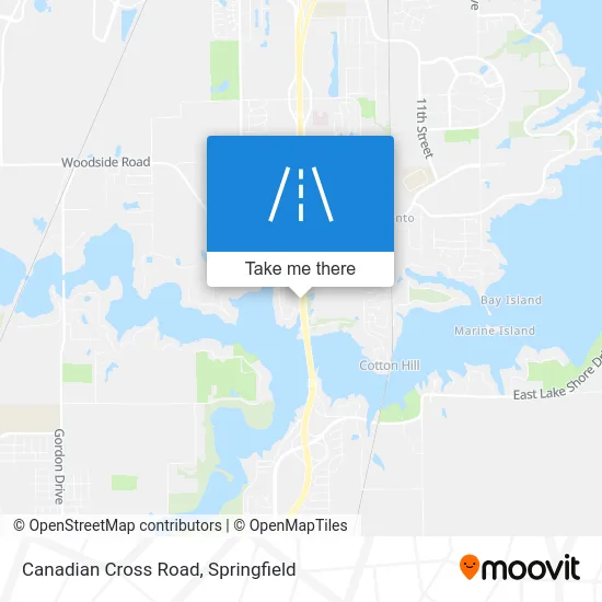 Canadian Cross Road map