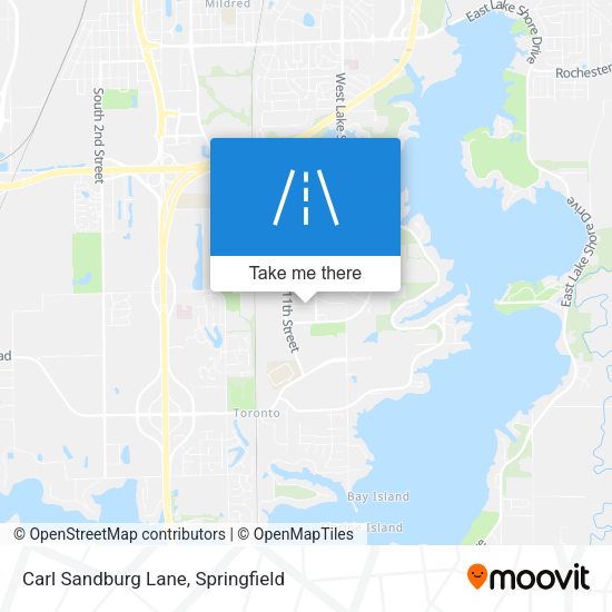 Mapa de Carl Sandburg Lane