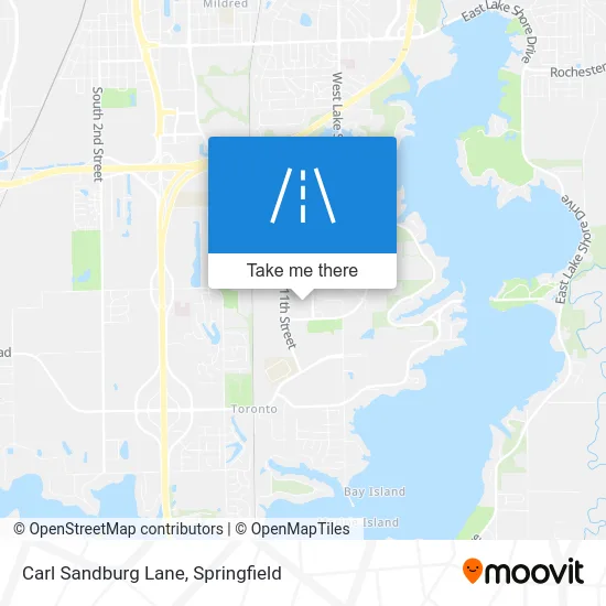 Carl Sandburg Lane map
