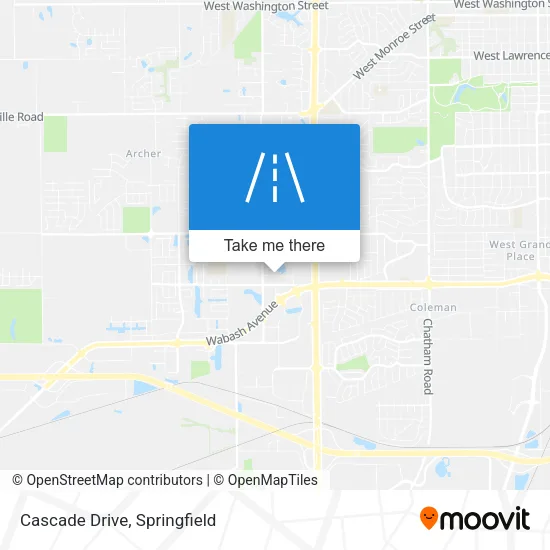 Mapa de Cascade Drive