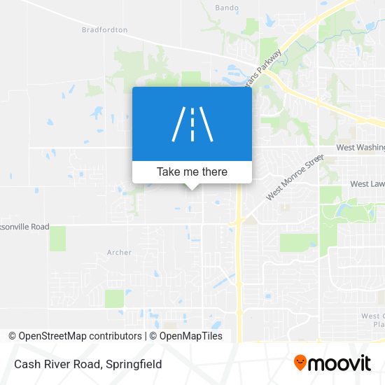 Cash River Road map