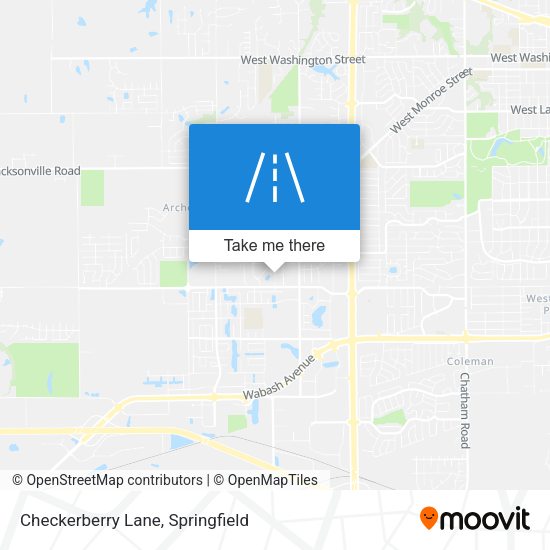 Checkerberry Lane map