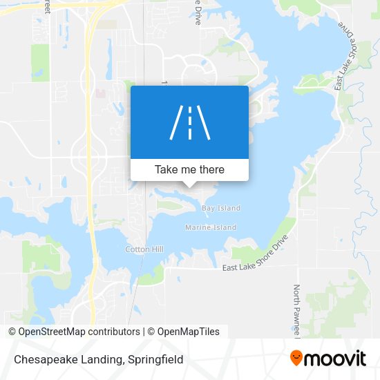 Mapa de Chesapeake Landing