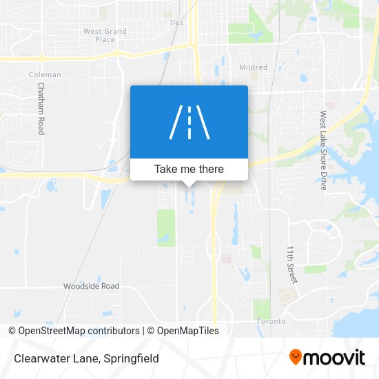 Clearwater Lane map