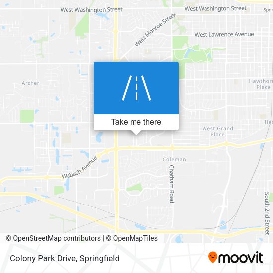 Mapa de Colony Park Drive