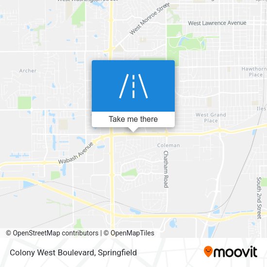 Colony West Boulevard map
