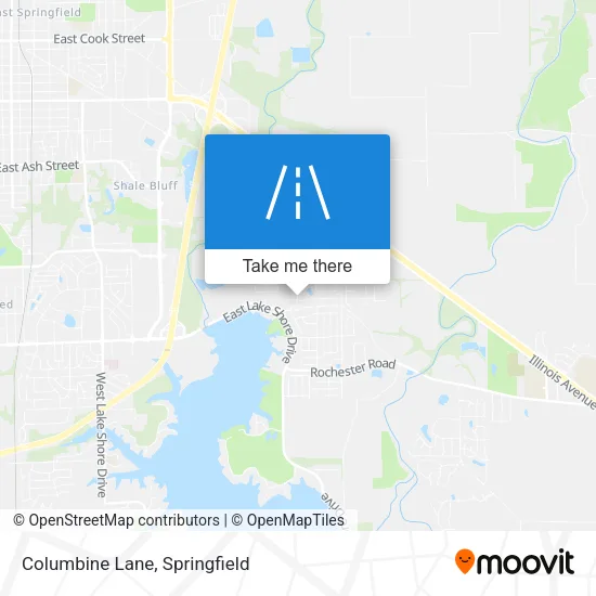 Columbine Lane map