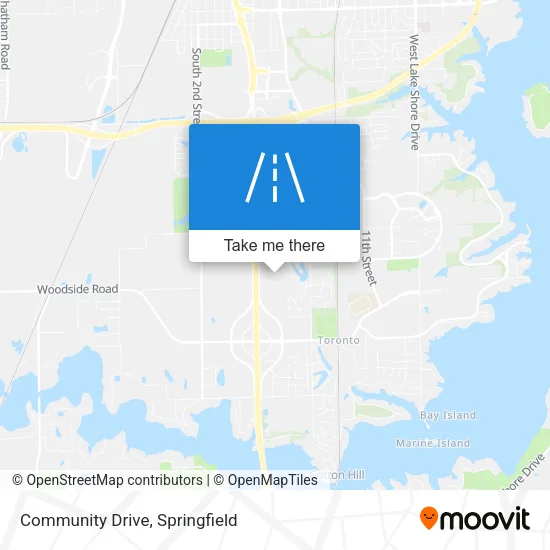 Community Drive map