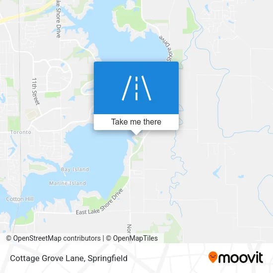 Cottage Grove Lane map