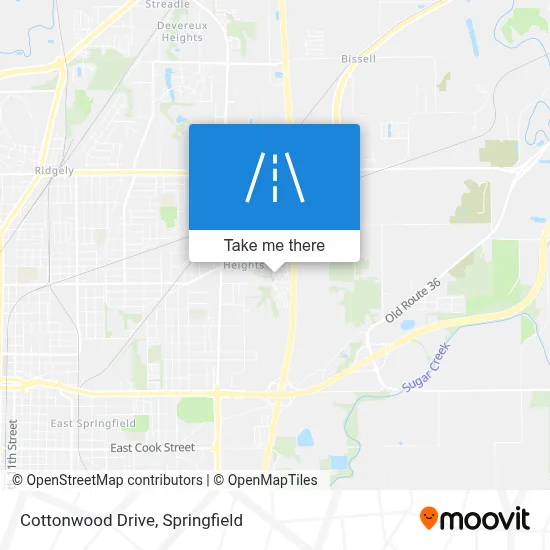 Cottonwood Drive map