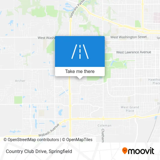 Country Club Drive map