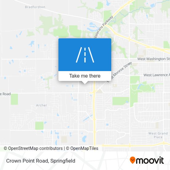 Mapa de Crown Point Road