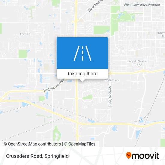 Mapa de Crusaders Road