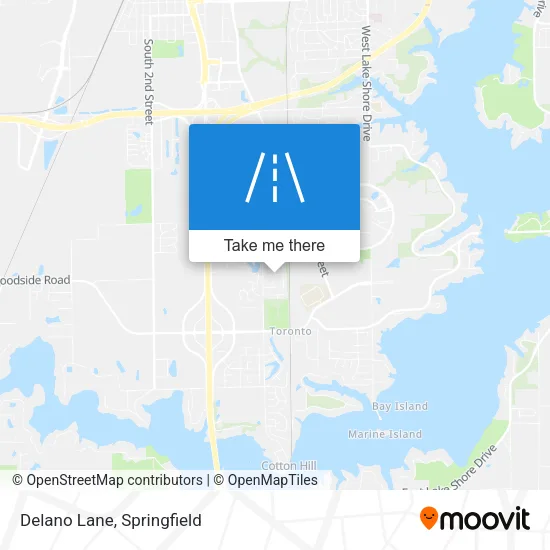 Delano Lane map
