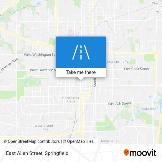 East Allen Street map