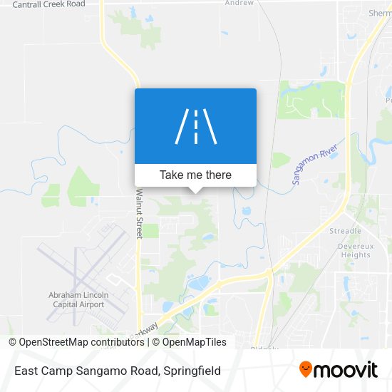 Mapa de East Camp Sangamo Road