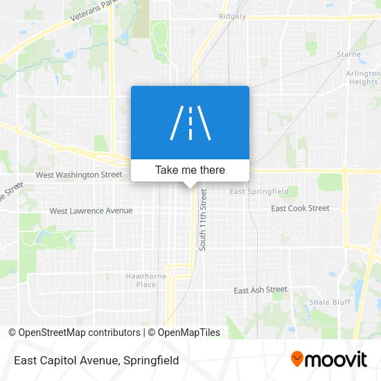 East Capitol Avenue map