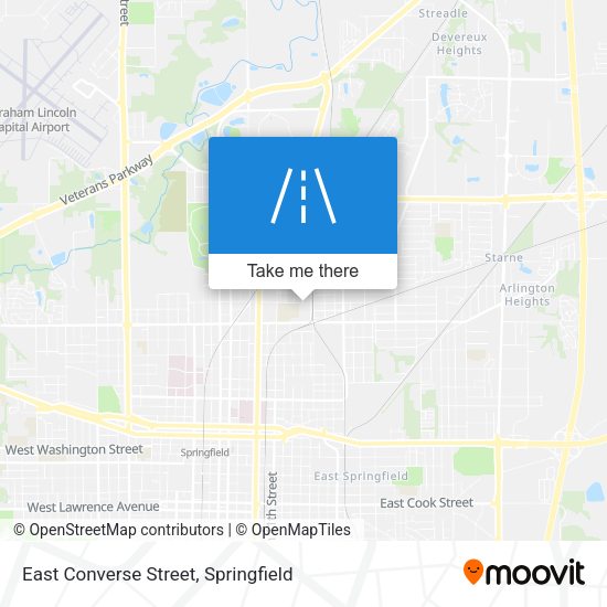 East Converse Street map