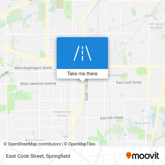 East Cook Street map