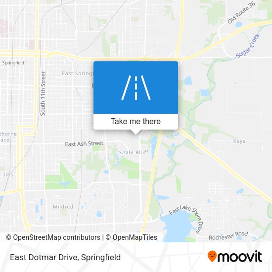 Mapa de East Dotmar Drive
