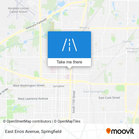Mapa de East Enos Avenue