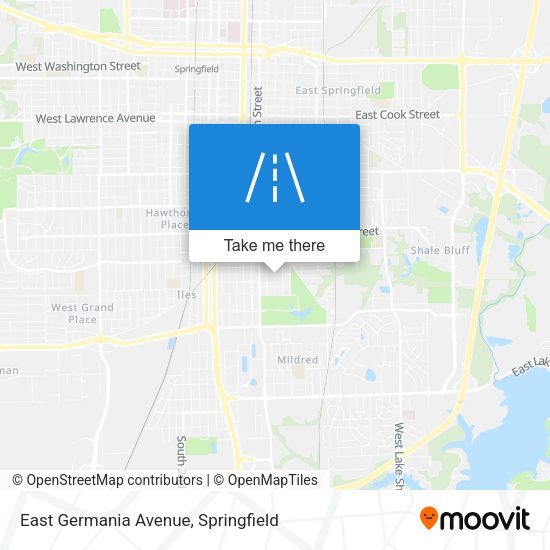 East Germania Avenue map