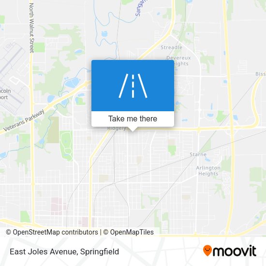 East Joles Avenue map