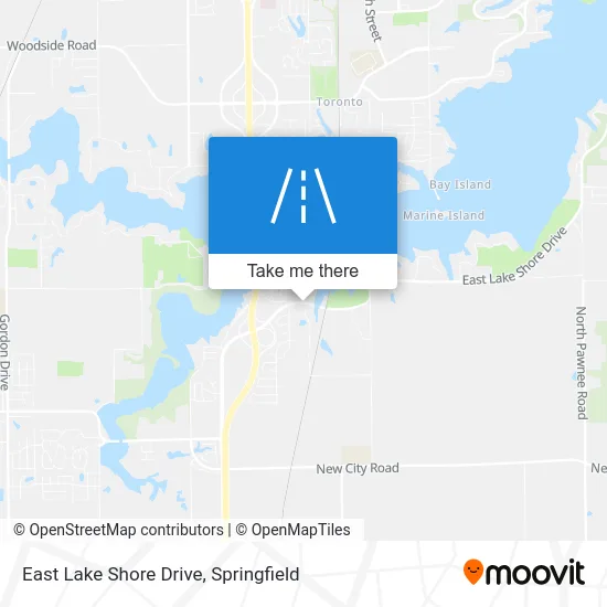 East Lake Shore Drive map