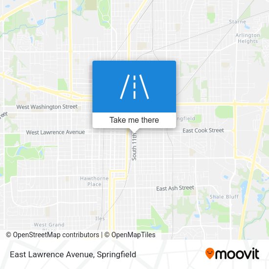 East Lawrence Avenue map