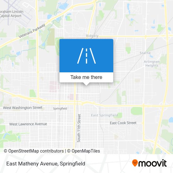 East Matheny Avenue map