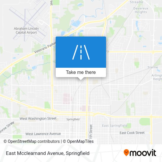 Mapa de East Mcclearnand Avenue