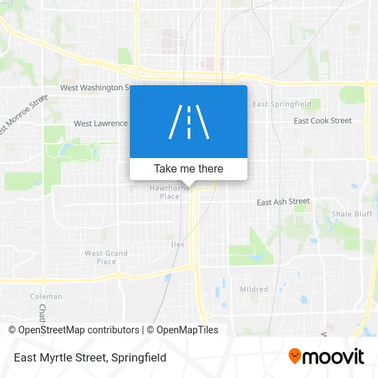East Myrtle Street map