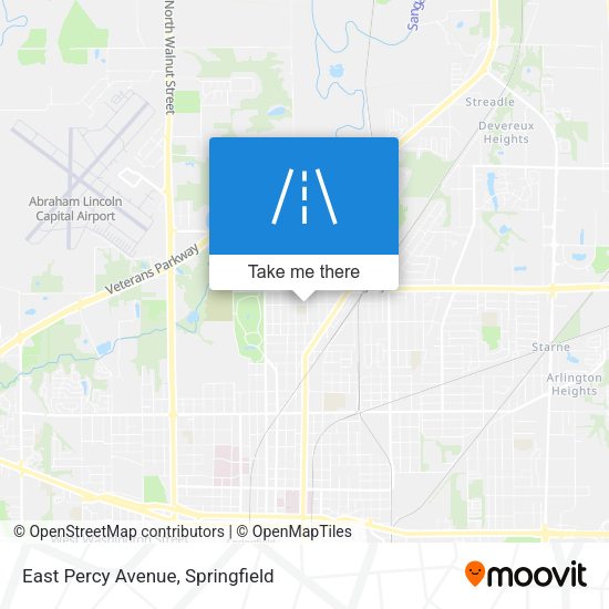 East Percy Avenue map