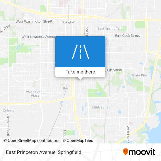 East Princeton Avenue map