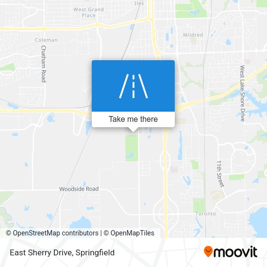 Mapa de East Sherry Drive