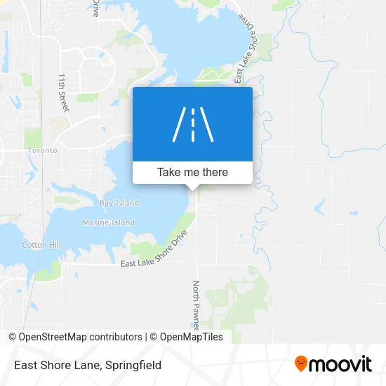 East Shore Lane map