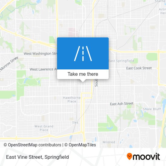 East Vine Street map