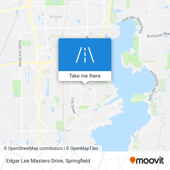 Edgar Lee Masters Drive map