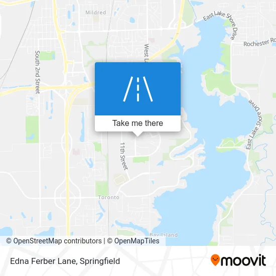 Edna Ferber Lane map