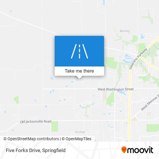 Five Forks Drive map