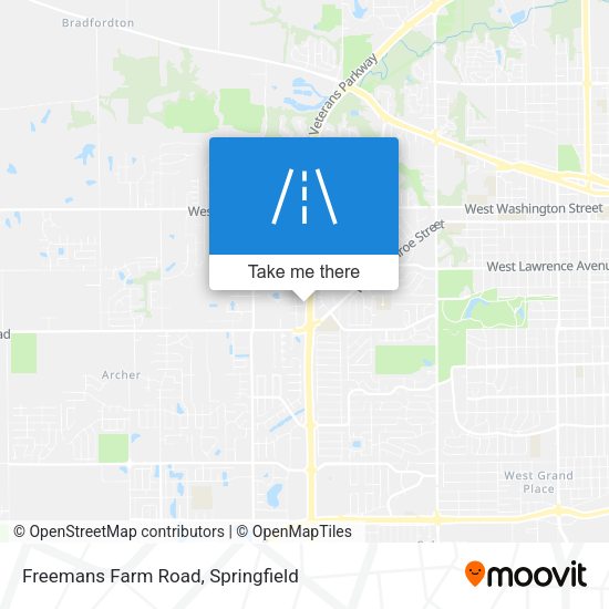 Freemans Farm Road map