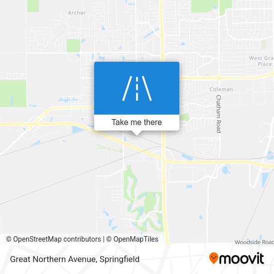 Great Northern Avenue map
