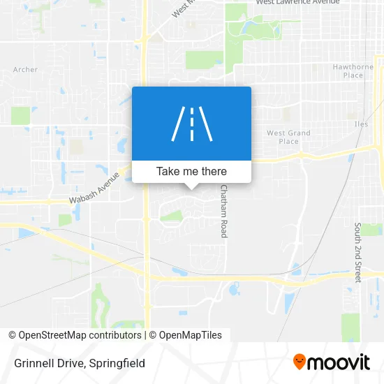 Grinnell Drive map
