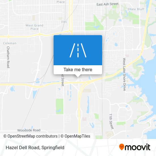 Hazel Dell Road map