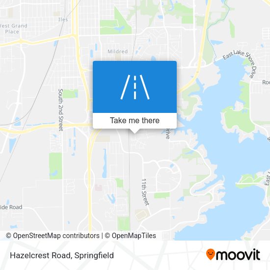 Hazelcrest Road map