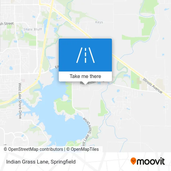 Indian Grass Lane map